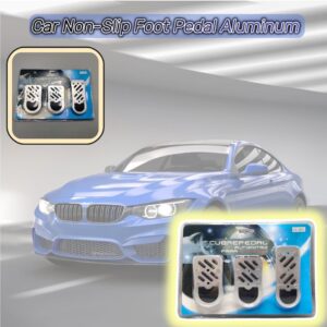 1 Pc Manual Non-Slip Foot Pedal Aluminum Cover Automatic Gear Brake Accelerator Car Interior Accessories