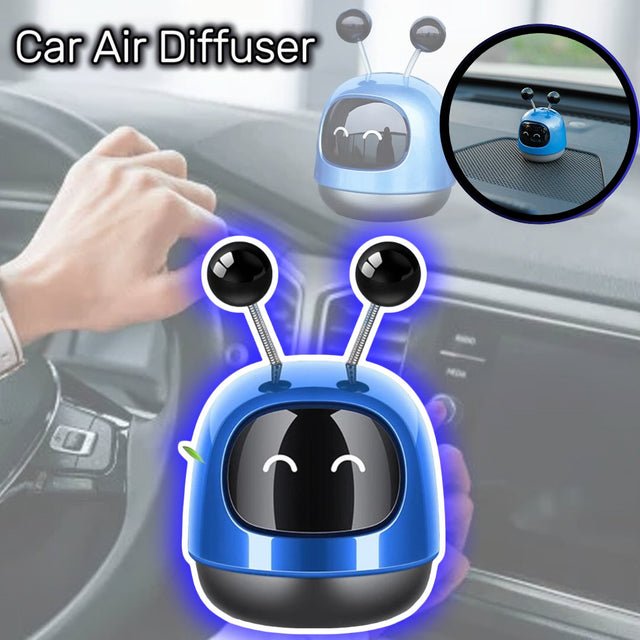 1 Pc Universal Robot Style Car Air Freshener Diffuser, Car Interior Smart Aroma Diffuser Robot(Blue)