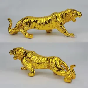 Car Dashboard Decoration Golden Tiger Sculpture