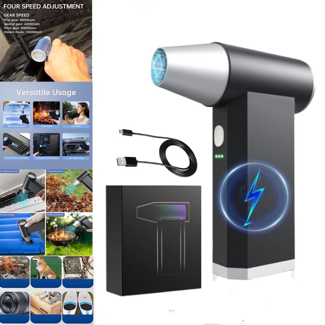 1 Pc Universal Portable Car Dryer Jet Blower With 4 Gear Adjustment Super High Speed